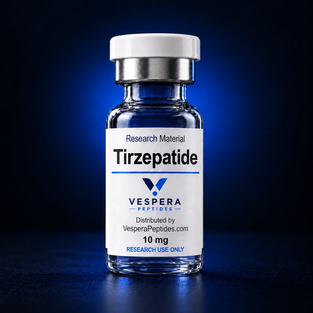 Tirzepatide Research Material Profile catalog photography